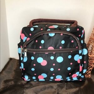 Portable Bag women Tote Bag colorful polka dots